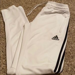 Adidas white climacool joggers size small